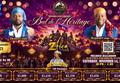 Bal de l’Héritage: New York — Saturday, November 14, 2026, at Melrose Ballroom.